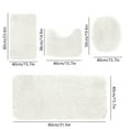 thumbnail image 1 of YYUZH Solid Color 4-Piece Bath Mat Set, Luxury Plush Bathroom Rugs, Fast-Drying Absorbent Toilet and Shower Mats with Stable Backing, Machine Washable Home Decor, 1 of 8