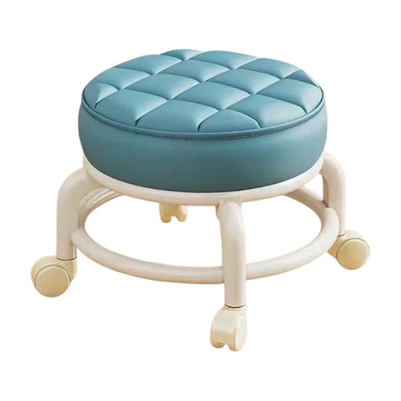 YYUZH Swivel Wheel Stool Low Movable Seat with 360-Degree Casters, Multifunctional Home Stool for Living Room Sitting Shoe Changing and DIY Work, Compact and Portable Design
