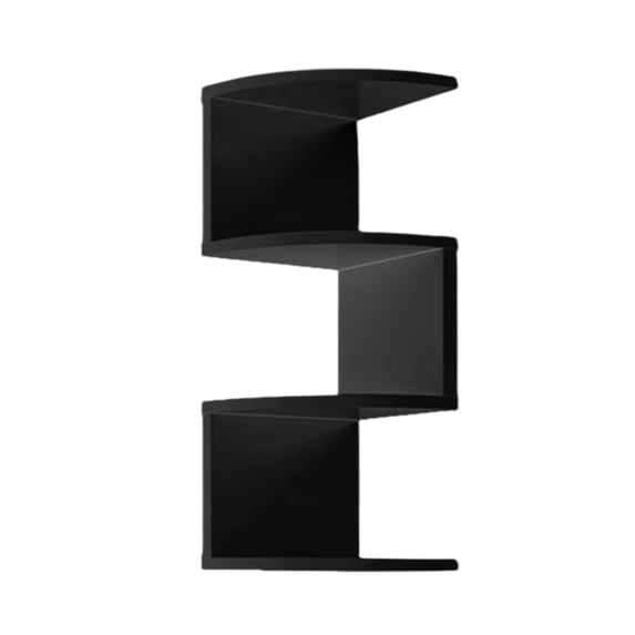 YYUZH Tall Wooden Corner Bookshelf with Large Capacity, Modern Style Storage Shelf for Home Office, Living Room, and Decor Display