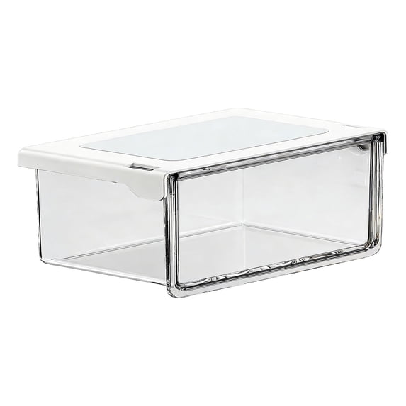 YYUZH Transparent Hanging Drawer Storage Box for Bathroom Mirror Cabinet, Clear Organizer with Lid for Small Items Organization