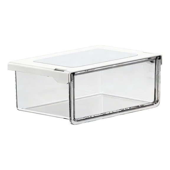 YYUZH Transparent Hanging Drawer Storage Box for Bathroom Mirror Cabinet, Clear Organizer with Lid for Small Items Organization