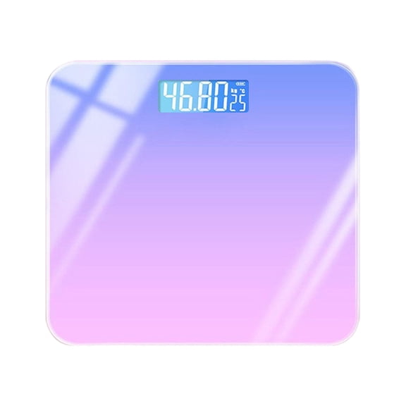 YYUZH USB Rechargeable Digital Scale, Tempered Glass 26x26cm Accurate Weight Measurement for Home Fitness Tracking