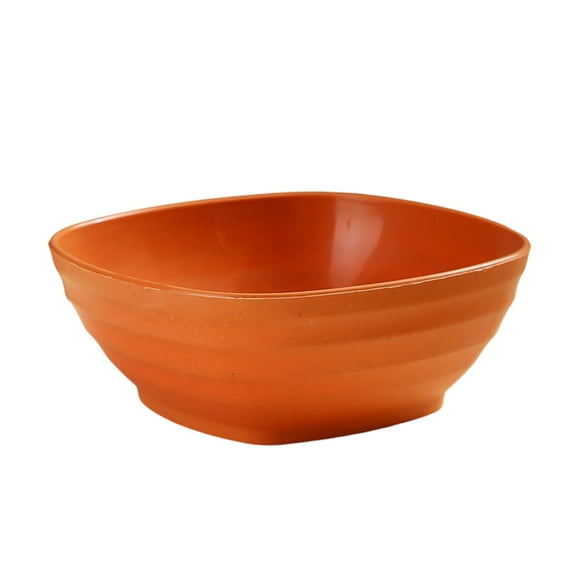 YYUZH Wheat Straw Square Ramen Bowl Large Capacity 13.5x13.5x6cm Microwave Safe Dishwasher Safe for Soup and Salad