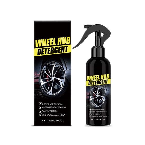 YYUZH Wheel Hub Cleaner 120ml - Rust and Stain Remover for All Wheel Types, Gentle Formula Prevents Damage, Quickly Restores Shine