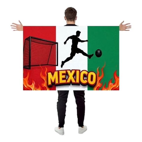 YYUZH World Cup 2026 Soccer Fan Shawl Flag Cloak for USA Canada Mexico Football Games Support Gear Body Wrap for Sports Events