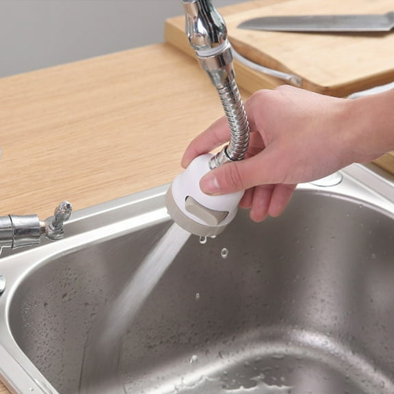 YYV Adjustable 3-Mode Kitchen Faucet Swivel High Pressure Water Efficient Conservation Spray New Design Sink Tap Easy Install Eco-Friendly