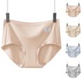 thumbnail image 1 of YYV Cotton Mid-Rise Full-Coverage Briefs Soft Breathable Stretch Fabric Elastic Waist Seamless No-Show Design Cotton Lined Crotch Comfortable Daily Underwear Invisible Fit Panties, 1 of 6