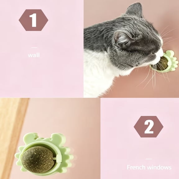 YYV Crab-Shaped Rotating Catnip Ball Interactive Rotating Cat Toy With Catnip Stimulating Play Spinning Crustacean Design For Indoor Feline Exercise Mental Stimulation And Chasing Play, Pet Toy