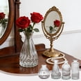 thumbnail image 1 of YYV Gifts Clear Glass Bud Vase Small Decorative Floral Vase Table Centerpiece for Living Room Bedroom Office Minimalist Transparent Cylinder Flower Arrangement Home Decor, 1 of 7