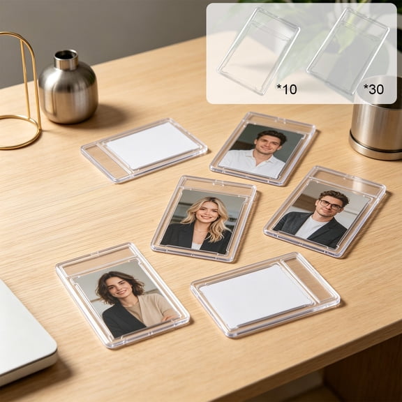 YYV Gifts Clear Plastic Graded Card Slab Holders Protective Trading Card Cases Style Display Boxes For Graded Cards 10-Pack