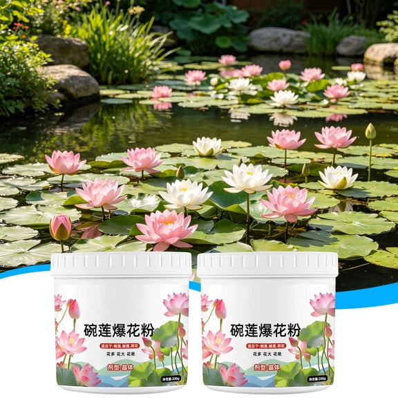 YYV Pack of 2 Aquatic Plant Fertilizer Pond Tabs High Potency Water Lily Bloom Booster Nutrient Rich Tablets Fast Acting Flowering Growth Enhancer for Water Garden Pond Plants