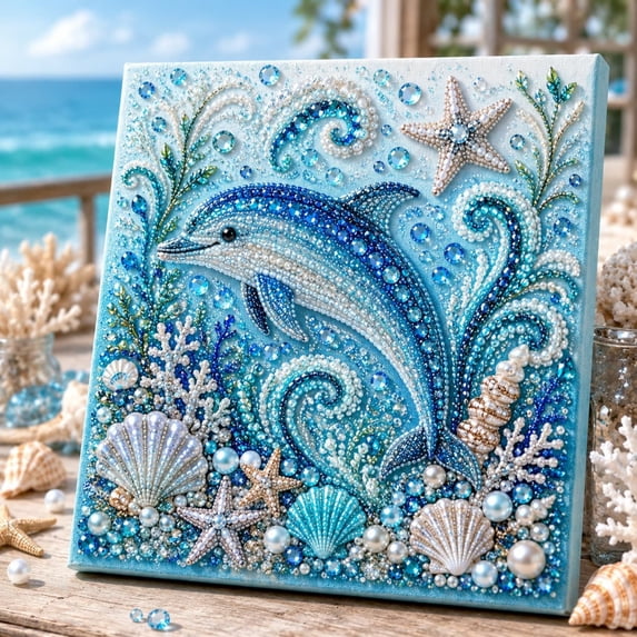 YYV Pearl Art DIY Kit Theme Craft Set for Kids Adults Bead Sticker Mosaic Home Decor Activity Gift