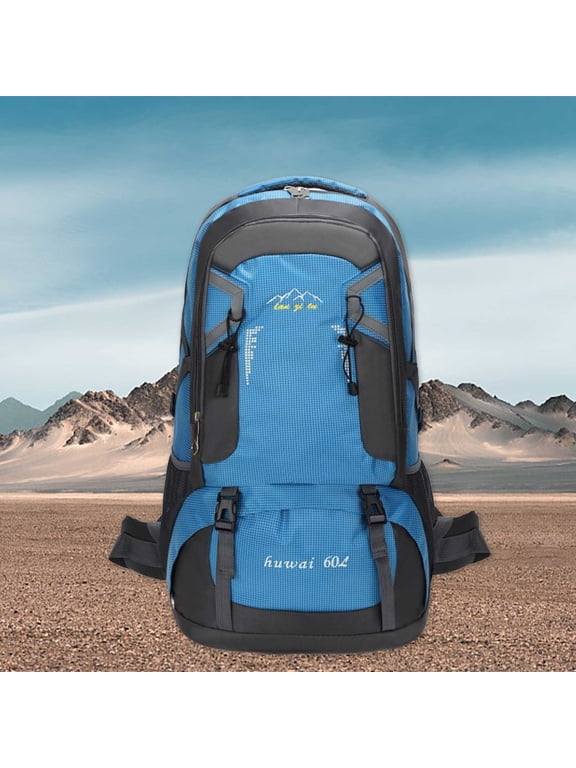 Premium Hiking Backpack 60L Large Waterproof Tear Resistant Rucksack for Men Women Climbing Fishing Travel with Adjustable Straps and Hip Belt Support