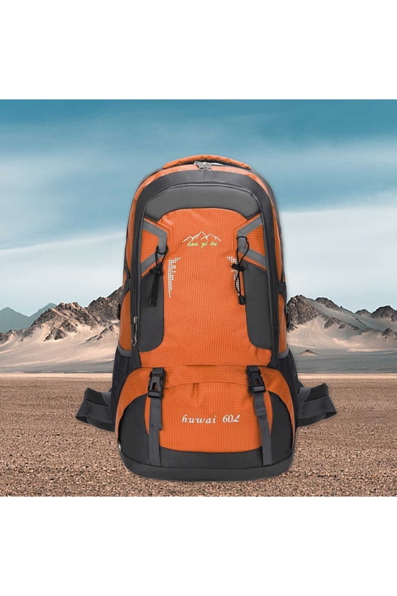 Premium Hiking Backpack 60L Large Waterproof Tear Resistant Rucksack for Men Women Climbing Fishing Travel with Adjustable Straps and Hip Belt Support