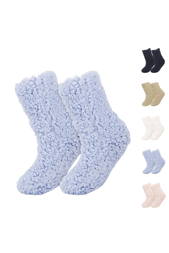 Solid Color Extra Thick Plush Long Calf Socks For Women, Warm Fuzzy Thermal Casual Hosiery, Cozy Winter Stockings For Indoor Outdoor Daily Street Holiday Styling