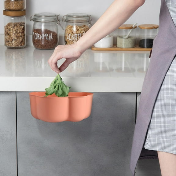 YYV White Plastic Storage Bins Pantry Organization Container with Four Handles Soft Vegetable Fruit Bin Stackable Portable Storage Basket for Kitchen