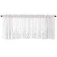 thumbnail image 1 of YYV Woven Textured Water-Repellent Valance Window Covering Decorative Short Curtain Kitchen Bathroom Small Window Treatment Rod Pocket Topper water repellent valance, 1 of 8