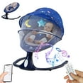 thumbnail image 1 of YYW Electric Baby Swing for Infants - Remote Control, Bluetooth Music, 4 Speed & Timing Setting, Blue, 1 of 10