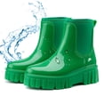 thumbnail image 1 of YYW Short Rain Boots For Women, Non-Slip Waterproof Garden Shoes Girl Ankle Rainboot,Green(Size 8.5), 1 of 10