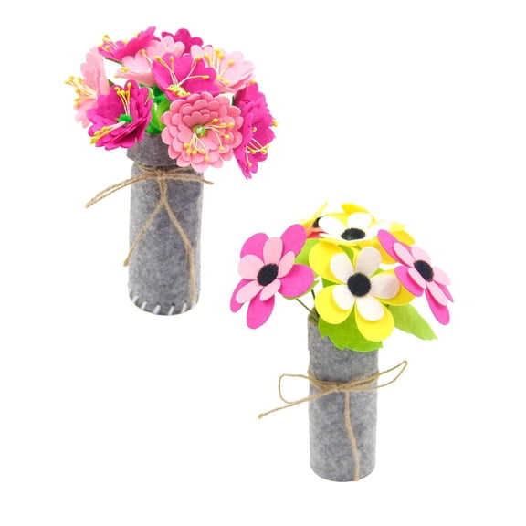 YYYMEIII Cutting Bouquet Kit Artificial Flowers Homemade DIY Flower Bouquet Simulation Kits 8.27x4.92in Improves Sense Of Home Decor for Mother's Day D*1+E*1