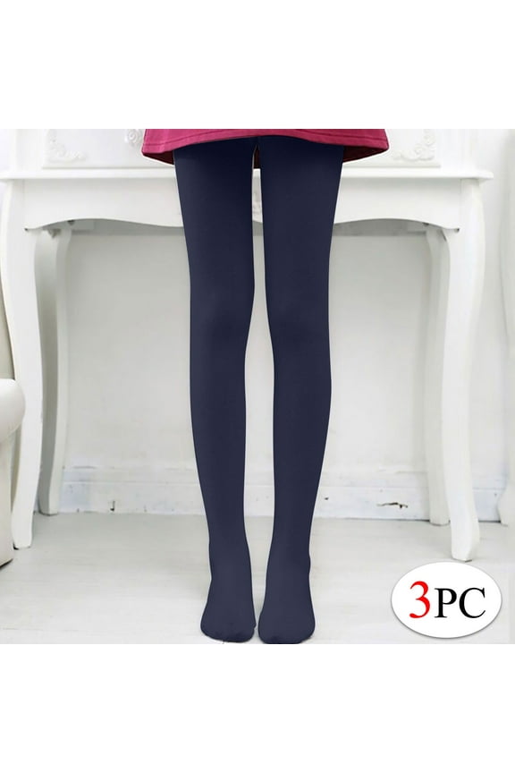 3 Packs Women Girls Ultra Soft Students School Dance Tight Super Elastic Ballets Tights Leggings (All Age) S-XXL