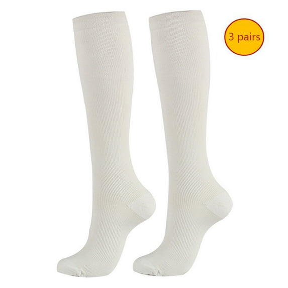 YYYTop 3 Pairs Pack Compression Socks - Women & Men Compression Socks Support Circulation Stockings for Nursing,Running,Athletic