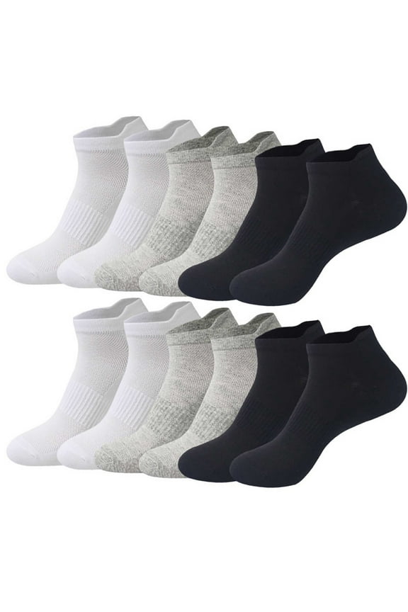 6 Pairs No Show Socks for Women Low Cut Comfort Cotton Thin Ankle Socks for Men Mesh Breathable Running Athletic Socks Multi-Pack