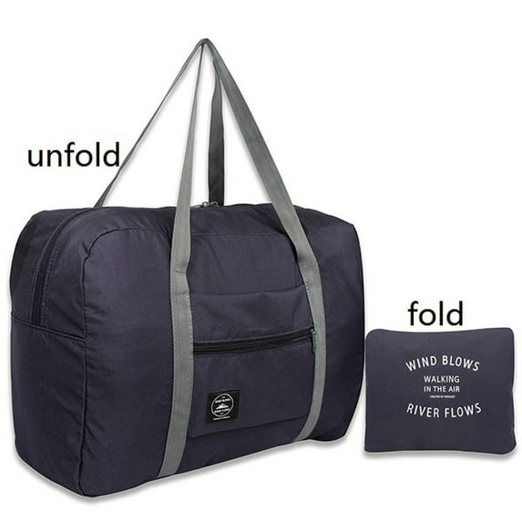 YYYTop Black Tote Bag, Large Capacity Fashion Travel Bag for Man Women Bag Travel Luggage Bag Duffel Bag Travel Cosmetic Bag Dark Blue $15 & Under