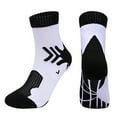 thumbnail image 1 of YYYTop Boot Socks for Women Knee High, Mens Winter Socks Men Women Boot Socks for Women Sports Crew Socks Cotton Breathable Badminton Walking Winter Slipper Socks Black Gift Ideas, 1 of 3