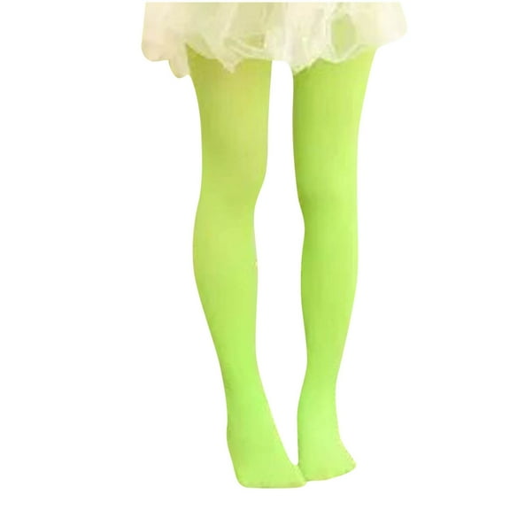 YYYTop Boys Socks 10-12 Years Old, Grip Socks, Child's Summer Solid Girls Tights Dance Botton Long Pants Soft Cute Full Length Pants Overalls Socks Grip Socks Soccer Leg Warmer Socks Green Under $15