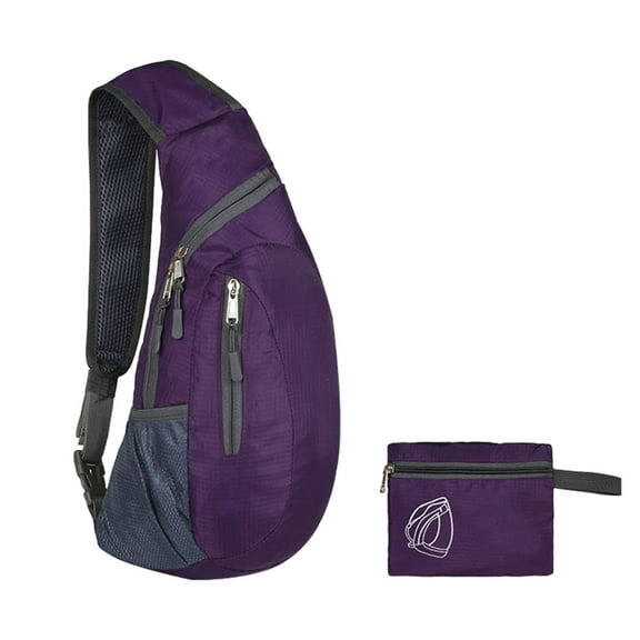 YYYTop Chest Bag, Sling Bag Crossbody Shoulder Chest Back Pack Theft Travel Bags Daypack Mens Sling Bag Men Crossbody Bags Purple Under $10