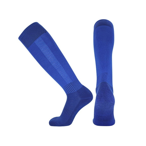 YYYTop Christmas Socks Men, Custom Socks with Faces Fashion Men Solid Color Sweat Wicking Non-Slip Socks Bottom Of Towel Over The Knee High Tube Sports Football Socks Slouchy Leg Warmers Blue Cold Wea