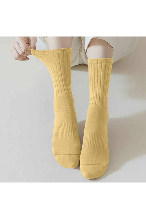 Crew Socks for Women Crew Ankle Casual Dress Sock for Ladies Comfy Breathable Seamless Socks Bootie Socks
