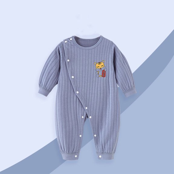 YYYTop Fall Baby Girl Clothes, Baby Boy Sleepwear Cute Outfits Young 1-12 Months Jumpsuit Hooded Cotton Rompers Infant Snowsuit Winter Warm Outfits Baby Onesie 6-9 Months Boy Romper