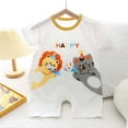 thumbnail image 1 of YYYTop Fall Baby Girl Clothes, Short Sleeve Jumpsuit Baby Girl Baby Summer Baby Boy and Girl Printed Short-Sleeved Jumpsuit Cotton Baby Bag Bubble Romper Baby Girl Pattern Baby Savings, 1 of 1