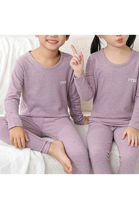 Fall Winter Two Piece Suit Sweatshirt Tops Clothes, Baby Casual 2Pcs Outfits Set 2-7Years Old Warm Pyjamas Coat Pants Suit Novelty Long Sleeved Warm Pyjamas Cute Newborn Clothes for Girl Boy Ba