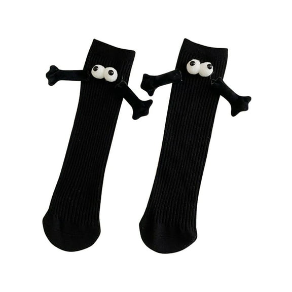 YYYTop Girls Fuzzy Socks, Socks for Boys Size 4, Funny Unisex Socks, Magnetic Suction Pair Socks, Couple Gifts for Women and Men, Cute Funny Hand Pair Socks Ruffle Socks Big & Tall Work Socks Black Ho
