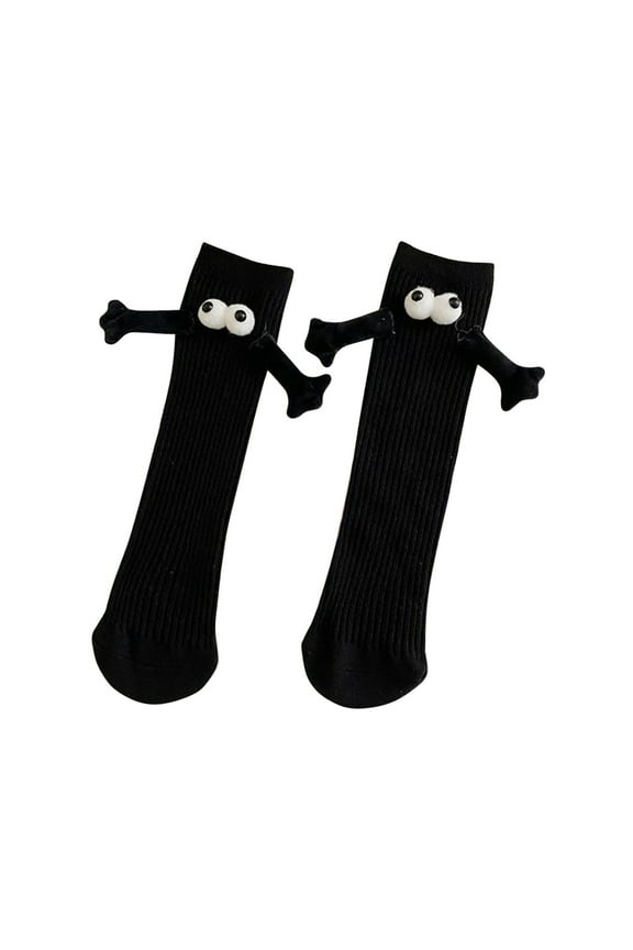 Girls Fuzzy Socks, Socks for Boys Size 4, Funny Unisex Socks, Magnetic Suction Pair Socks, Couple Gifts for Women and Men, Cute Funny Hand Pair Socks Ruffle Socks Big & Tall Work Socks Black Ho