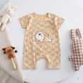 thumbnail image 1 of YYYTop Infant One-1 Piece Kids Romper, Infant One 1 Piece Kids Jumpsuit Romper Baby Summer Baby Boy and Girl Printed Short-Sleeved Jumpsuit Cotton Baby Bag Baby Boy Clothes 0-3 Months Romper Baby Savi, 1 of 3
