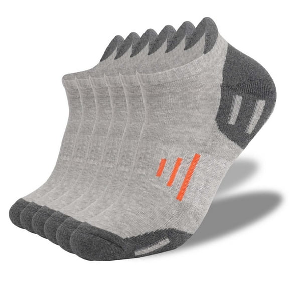 YYYTop Mens Womens No Show Socks, 6 Pairs Comfort Breathable Running Cotton Socks, Athletic Ankle Sports Tab Socks for Men and Women