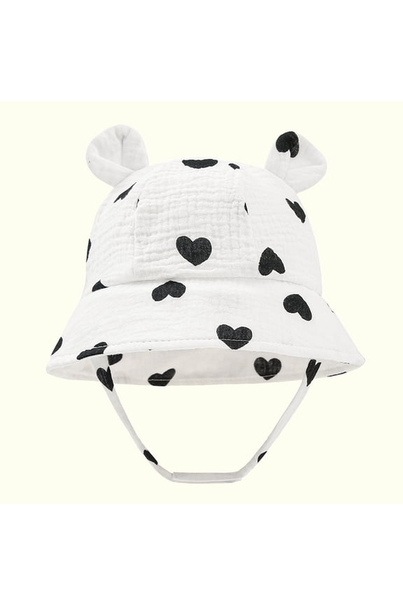 Newborn Baby Girls Boy Sun Protection Hat Cute Flower Toddler Summer Outdoor Infant Beach Wide Brimes Flowers Cute Graphic Summer Bucket Hats for Toddlers Cap