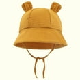 thumbnail image 1 of YYYTop Newborn Sun Protection Wide Brimes Baby Boy Girl Sun Hat Cute Summer Beach Baby Sun Hat Baby Girl Hats with Ear, 1 of 4