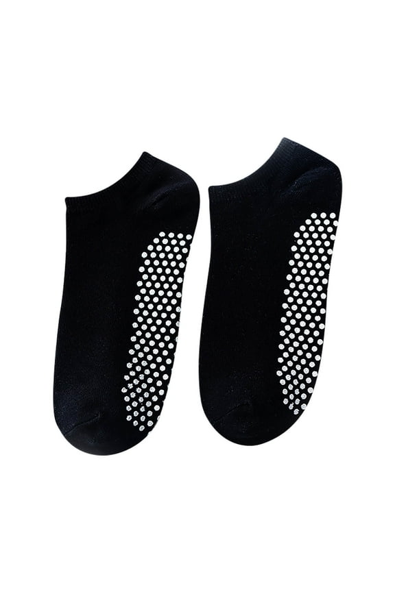 No Show Socks Women Non Slip Yoga Socks with Grips Cotton Flat Low Cut Ankle Socks Casual
