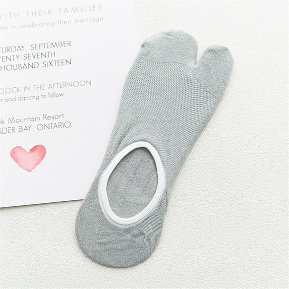 YYYTop Pink Fuzzy Socks, Gym Socks Women Print Multicolor Toe Socks Two Finger Socks Warmer Winter Soft Fuzzy Slipper Socks Gray Under $15