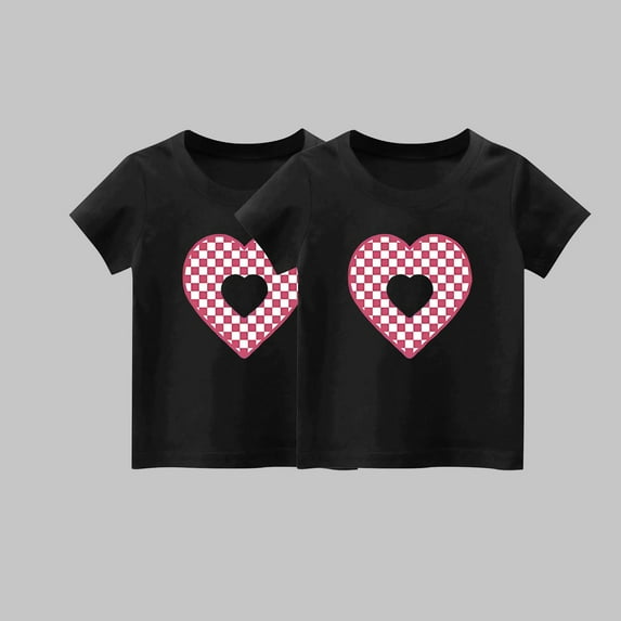 YYYTop Shirts for Toddler Cute Top 2 Piece Kids Girls/Boys Short Sleeve T-Shirt 1-14years Soft Cotton Basic Tshirt Solid Summer Outfits Tee Undershirt On Clearance