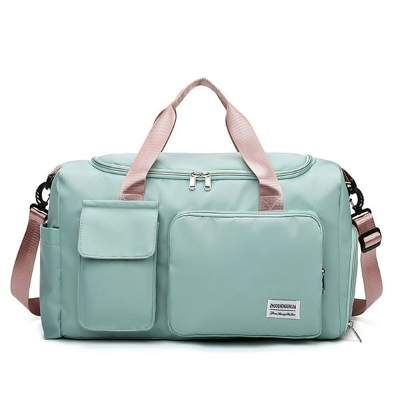 YYYTop The Tote Bag, Fashion Dry Wet Separation Large Capacity Portable Travel Bag Satchel Luggage Bag Laptop Bag Women Ski Bags for Airplane Travel Mint Green Holiday Savings