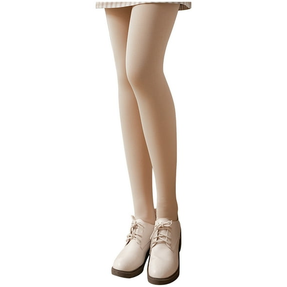 YYYTop Women's Thermal Fleece Lined Tights Winter Warm High Waisted Leggings for Women Fake Translucent Tights Opaque Pantyhose Non Slip S-L