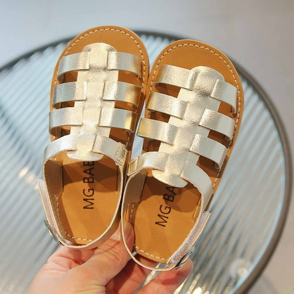 YYYtop Cow Print Slippers, toddler Slides for Boys Summer Baby Girls' Sandals Fashion Slip Beach Shoes Big Korean Braid Sandals Baby Slippers Baby Boy Summer Shoes 18-24 Months Summer Deals