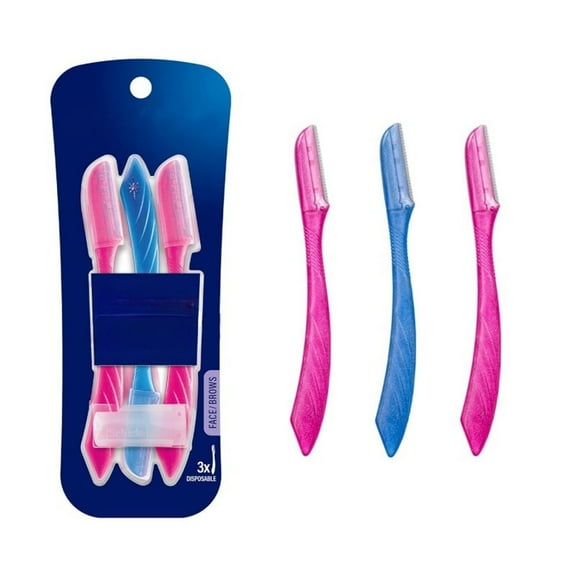 YYhl Eyebrow Razor, Dermaplaning Tool with Precision Cover, 3ct | Dermaplane Razor, Facial Razor, Dermaplaning Razor, Womens Face Razor Peach Fuzz Remover 3pcs
