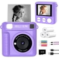 thumbnail image 1 of YYhl Instant Print Kids Camera 1080P Selfie Digital Camera, Christmas Birthday Gifts Portable Travel Toy for Boys & Girls Age 3-12 Purple, 1 of 6